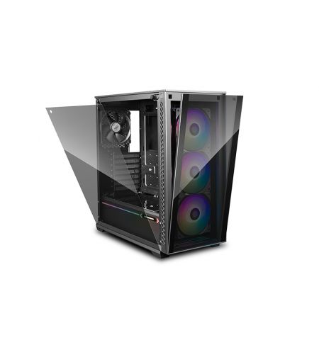 Корпус DEEPCOOL MATREXX 70 ADD-RGB 3F / w/oPSU / Side panel / 3x120mm RGB fans / RGB LED Strip / ATX / Black Корпус DEEPCOOL MATREXX 70 ADD-RGB 3F / w/oPSU / Side panel / 3x120mm RGB fans / RGB LED Strip / ATX / Black