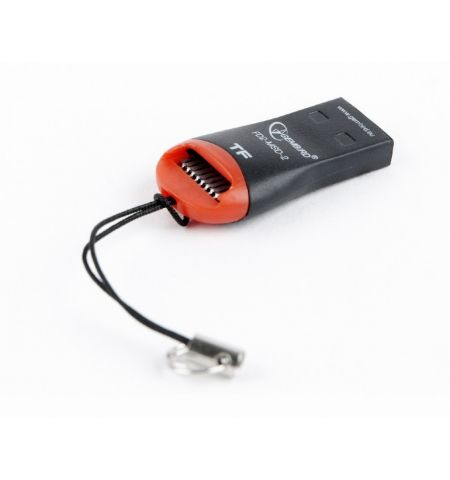 Card Reader Gembird FD2-MSD-3, MicroSDHC, Key ring cord, Black/Orange, Card Reader Gembird FD2-MSD-3, MicroSDHC, Key ring cord, Black/Orange,