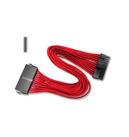 DEEPCOOL "EC300-24P-RD", RED, Extension cable 24 (20+4)-pin ATX, 18AWG fiber wire and a high-quality terminal, wire length 300mm DEEPCOOL "EC300-24P-RD", RED, Extension cable 24 (20+4)-pin ATX, 18AWG fiber wire and a high-quality terminal, wire length 300mm