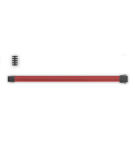 DEEPCOOL "EC300-CPU8P-RD", RED, Extension cable 8 (4+4)-pin ATX, 18AWG fiber wire and a high-quality terminal, wire length 300mm DEEPCOOL "EC300-CPU8P-RD", RED, Extension cable 8 (4+4)-pin ATX, 18AWG fiber wire and a high-quality terminal, wire length 300mm