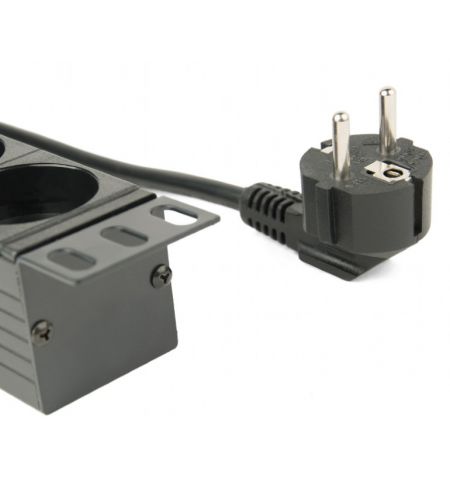 Gembird EG-PDU-014, Power distribution unit (PDU), 8 Schuko sockets, 1U, 16A, 3 m cable