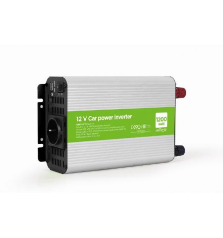 EnerGenie EG-PWC1200-01, 12 V Car power inverter, 1200 W, with USB