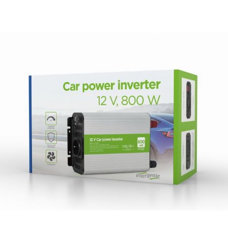 EnerGenie EG-PWC800-01, 12 V Car power inverter, 800 W, with USB port
