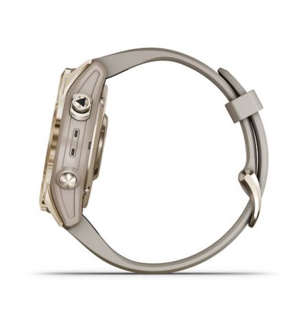 Garmin Fenix 7S Sapphire Solar Cream Gold Titanium with Light Sand Band Garmin Fenix 7S Sapphire Solar Cream Gold Titanium with Light Sand Band