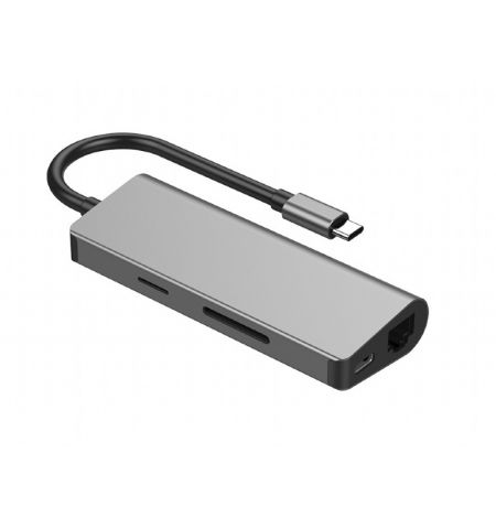 Gembird A-CM-COMBO5-01, USB Type-C 5-in-1 multi-port adapter (Hub Gembird A-CM-COMBO5-01, USB Type-C 5-in-1 multi-port adapter (Hub