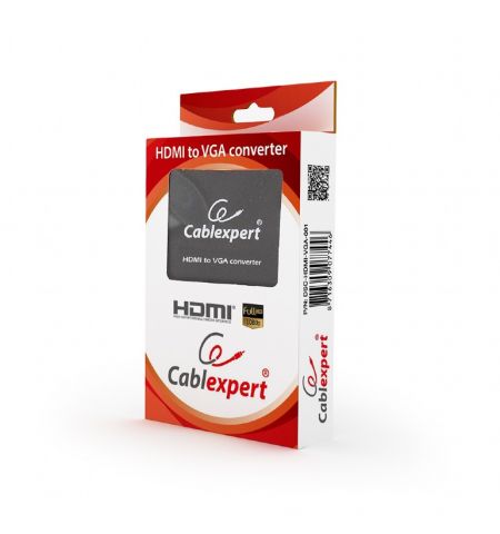Адаптер Cablexpert DSC-HDMI-VGA-001, HDMI to VGA converter Адаптер Cablexpert DSC-HDMI-VGA-001, HDMI to VGA converter