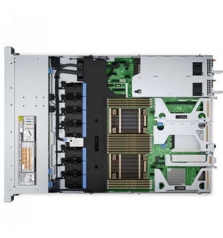Dell PowerEdge R450 1U Rack, Xeon Silver 4314 (2.4Ghz,16C/32T, 24M), 64GB (4x16GB) RDIMM DDR4 3200MT/s, 2x960Gb SSD SATA Read Intensive 6Gbps, 4x1.2Tb HDD SAS ISE 12Gbps (up to 8x2.5" HDD), PERC H345 RAID, iDRAC9 Express, Dual Port 1Gb, BC5720 Quad Port 1