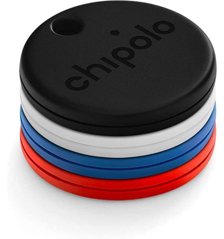 CHIPOLO ONE 4Pack, Black, Blue, White, Red (For keys / backpack / bag,
