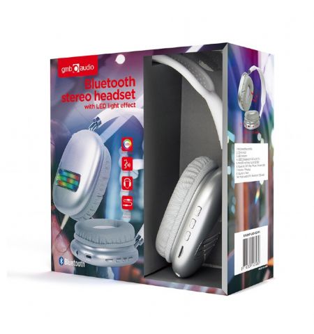 Беспроводные Наушники Gembird BHP-LED-02-W,