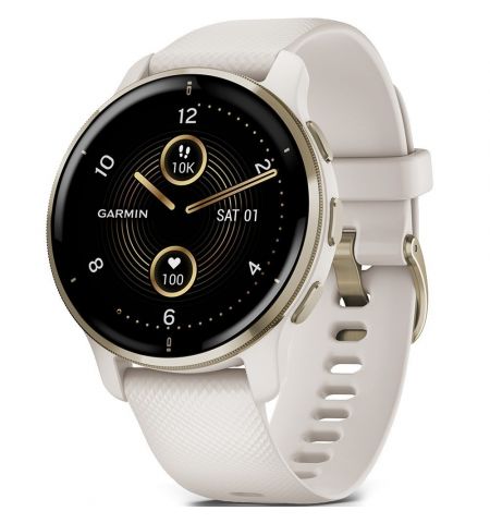 Смарт-часы Garmin Venu 2 Plus, Ivory / Cream Gold