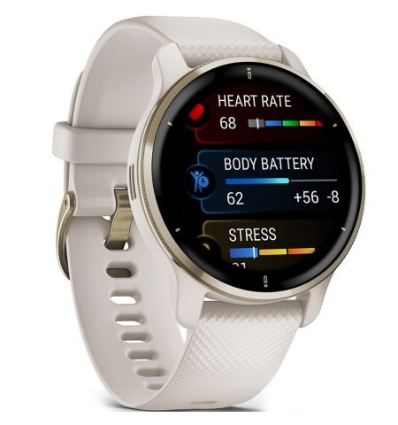Смарт-часы Garmin Venu 2 Plus, Ivory / Cream Gold Смарт-часы Garmin Venu 2 Plus, Ivory / Cream Gold