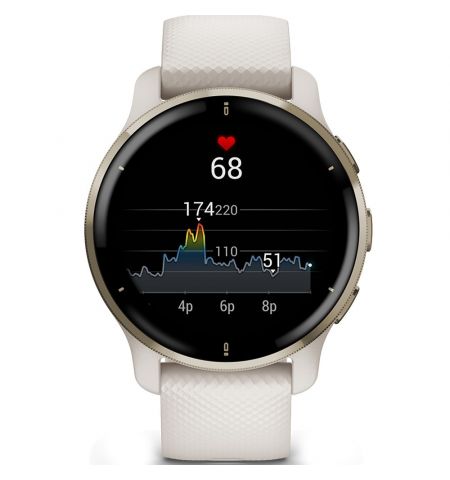 Смарт-часы Garmin Venu 2 Plus, Ivory / Cream Gold Смарт-часы Garmin Venu 2 Plus, Ivory / Cream Gold