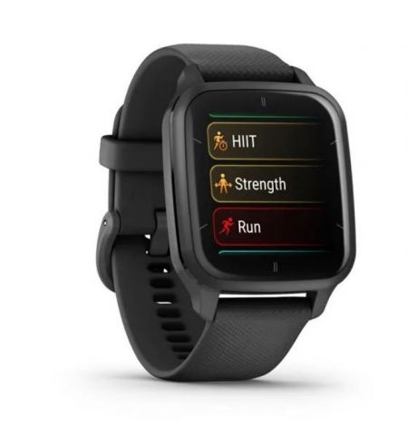 Умные часы Garmin Venu Sq 2 Music Edition, Slate Bezel with Black Case and Silicone Band