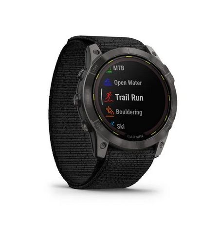 Умные часы Garmin Enduro 2 Titanium Power Sapphire™ with Black UltraFit Nylon Strap