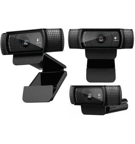 Logitech HD PRO Webcam C920, Microphone(dual stereo),  Full HD 1080p video calls & recording, up 15 Megapixel images, H.264 video standard, Carl Zeiss® optics with Autofocus, USB 2.0 Logitech HD PRO Webcam C920, Microphone(dual stereo),  Full HD 1080p video calls & recording, up 15 Megapixel images, H.264 video standard, Carl Zeiss® optics with Autofocus, USB 2.0