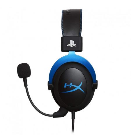 Casti Gaming HyperX Cloud PS4, black/blue, [HX-HSCLS-BL/EM]