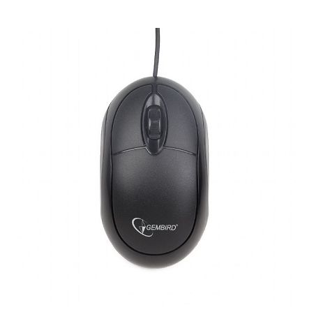 Gembird MUS-U-01, Optical Mouse, 1000dpi, USB, Black