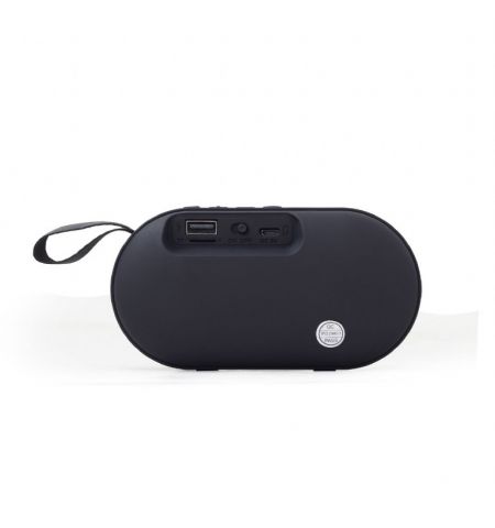 Gembird SPK-BT-11-GR, Bluetooth Portable Speaker, 3W RMS, Bluetooth v.4.2, microSD, built-in lithium battery - 400 mAh, ability to control the tracks, Headset mode, Grey