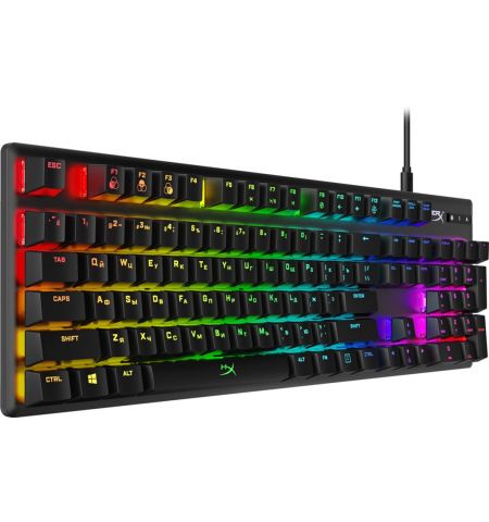 Клавиатура HYPERX Alloy Origins RGB, HyperX Red key switch, [HX-KB6RDX-RU]