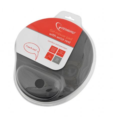 Gembird MP-GEL-GR, Gel mouse pad with wrist support, grey Gembird MP-GEL-GR, Gel mouse pad with wrist support, grey