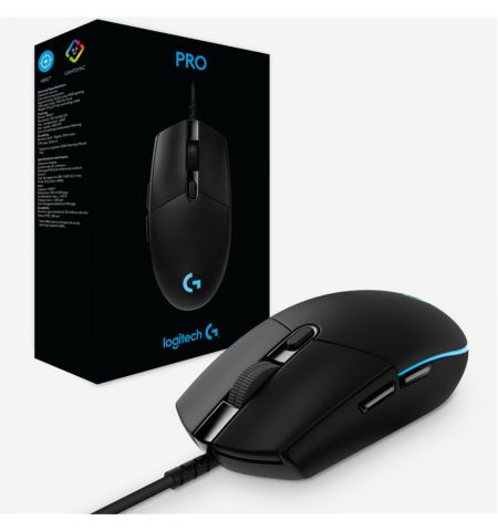 Logitech G Pro Hero Gaming Mouse, High-speed, HERO 16K Gaming Sensor, Mechanical Button Tensioning System,  6 Programmable buttons, 100-16000 dpi, LIGHTSYNC RGB, Onboard memory: 5 profiles Logitech G Pro Hero Gaming Mouse, High-speed, HERO 16K Gaming Sensor, Mechanical Button Tensioning System,  6 Programmable buttons, 100-16000 dpi, LIGHTSYNC RGB, Onboard memory: 5 profiles