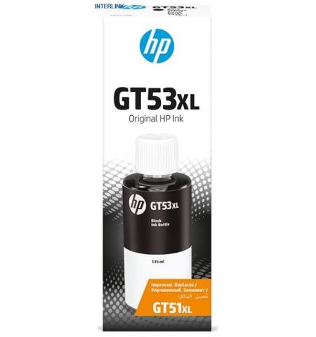HP GT53XL 135-ml Black Original Ink Bottle (for HP Ink Tank 115, HP Ink Tank 315/319, HP Ink Tank Wireless 415/419, DeskJet G5810/G5820) HP GT53XL 135-ml Black Original Ink Bottle (for HP Ink Tank 115, HP Ink Tank 315/319, HP Ink Tank Wireless 415/419, DeskJet G5810/G5820)
