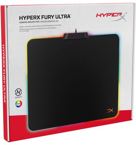 Коврик FURY Ultra with RGB 360°, Medium, Black, [HX-MPFU-M]