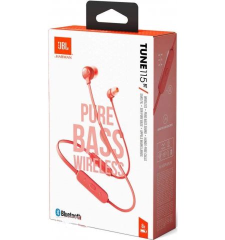 Наушники JBL TUNE 115BT, Coral