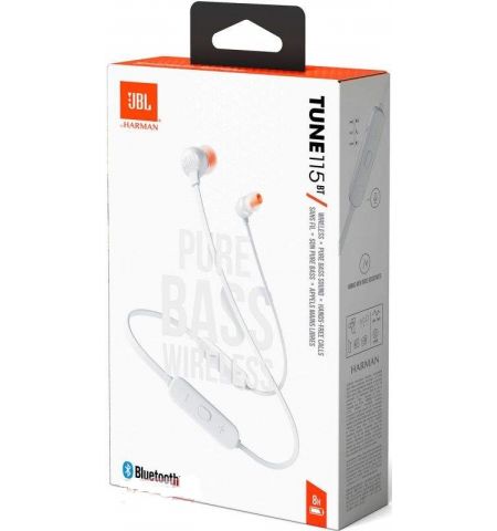 Наушники JBL TUNE 115BT, White