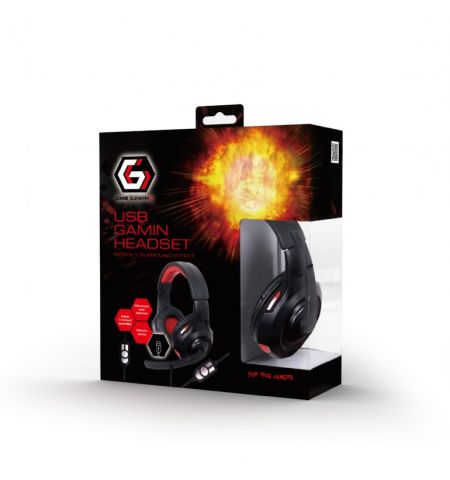 Наушники Gembird GHS-U-5.1-01, Black