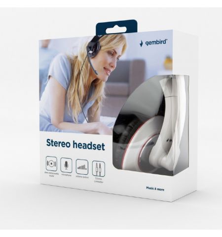 Casti Gembird MHS-001-GW, White