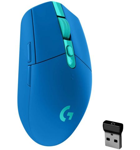 Logitech Gaming Mouse G305 LIGHTSPEED Wireless Gaming Mouse - BLUE - 2.4GHZ/BT - EER2 - G305 Logitech Gaming Mouse G305 LIGHTSPEED Wireless Gaming Mouse - BLUE - 2.4GHZ/BT - EER2 - G305