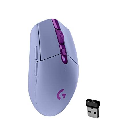 Logitech Gaming Mouse G305 LIGHTSPEED Wireless Gaming Mouse - LILAC - 2.4GHZ/BT - EER2 - G305 Logitech Gaming Mouse G305 LIGHTSPEED Wireless Gaming Mouse - LILAC - 2.4GHZ/BT - EER2 - G305