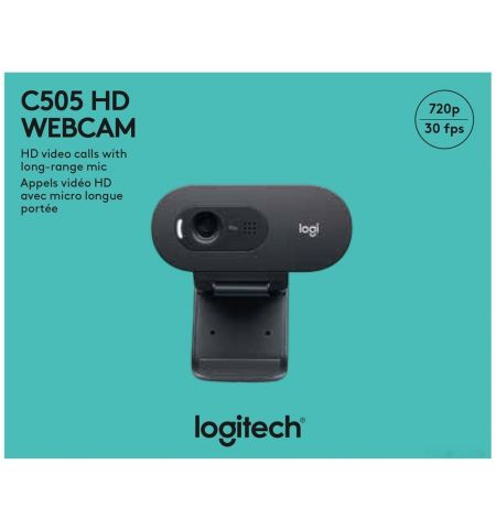 Logitech Business HD Webcam C505 HD 720p/30fps video calls & recording,
