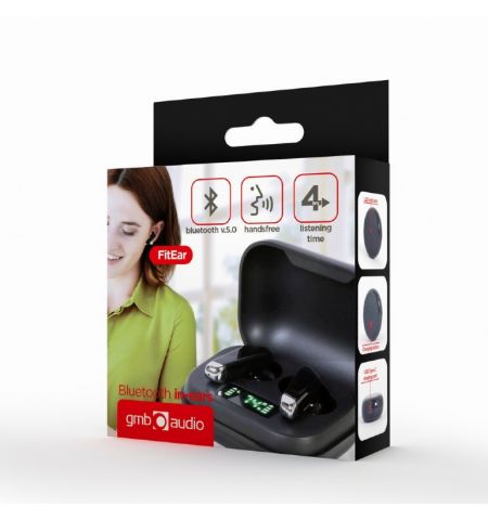 Casti Gembird FitEar-X300B, Black