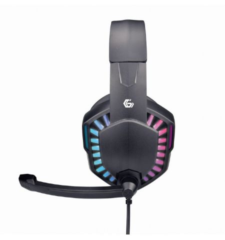 Casti GHS-06 with RGB rainbow LED, Black