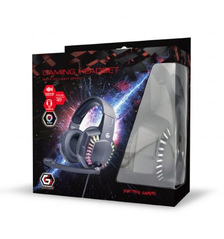 Casti GHS-06 with RGB rainbow LED, Black