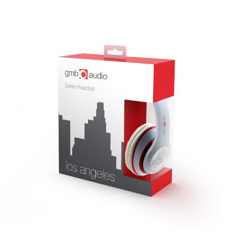Наушники Gembird MHS-LAX-W "Los Angeles", White
