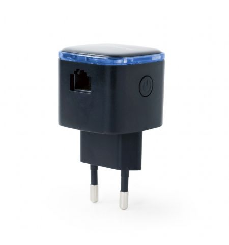 Wi-Fi repeater Gembird WNP-RP300-03-BK / N300 / Wi-Fi4 / 1 x 10/100M RJ45 / Black