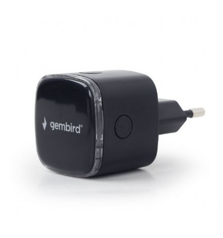 Wi-Fi repeater Gembird WNP-RP300-03-BK / N300 / Wi-Fi4 / 1 x 10/100M RJ45 / Black