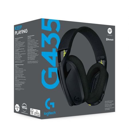 Наушники Logitech Gaming G435 LIGHTSPEED Wireless, Black
