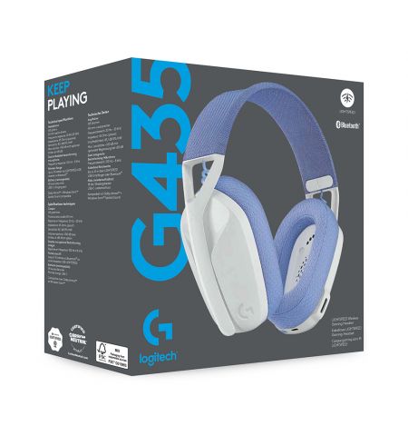 Наушники Logitech Gaming G435 LIGHTSPEED Wireless, White