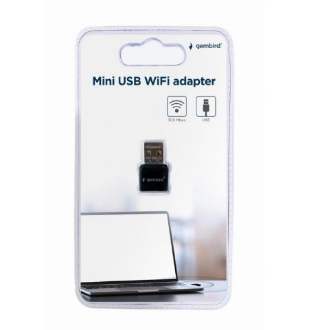 USB 2.0 / Wi-Fi 4 Адаптер / Gembird WNP-UA300-01 USB 2.0 / Wi-Fi 4 Адаптер / Gembird WNP-UA300-01