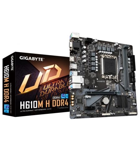 GIGABYTE H610M H DDR4, Socket 1700, Intel® H610 (13/12th Gen CPU),