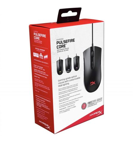 Игровая мышь HYPERX Pulsefire Core, Black [4P4F8AA]