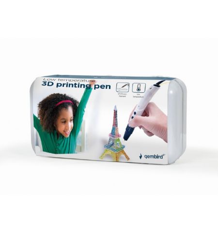 Низкотемпературная 3D-ручка Gembird 3DP-PENLT-02, Белая Низкотемпературная 3D-ручка Gembird 3DP-PENLT-02, Белая