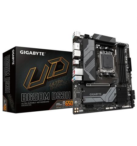 Материнская плата GIGABYTE B650M DS3H / AM5 / B650 / DDR5 / mATX Материнская плата GIGABYTE B650M DS3H / AM5 / B650 / DDR5 / mATX