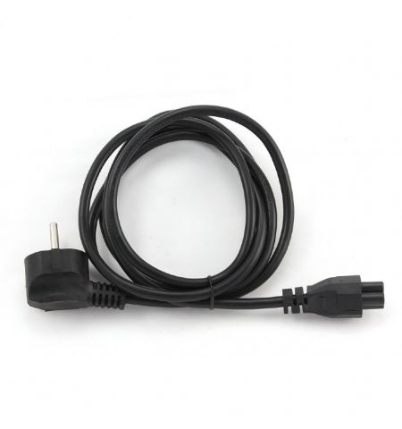 Power cord - 1.8m - Cablexpert PC-186-ML12, 1.8 m, Schuko input / C5 output, VDE approved,  Molded plugs, Black Power cord - 1.8m - Cablexpert PC-186-ML12, 1.8 m, Schuko input / C5 output, VDE approved,  Molded plugs, Black