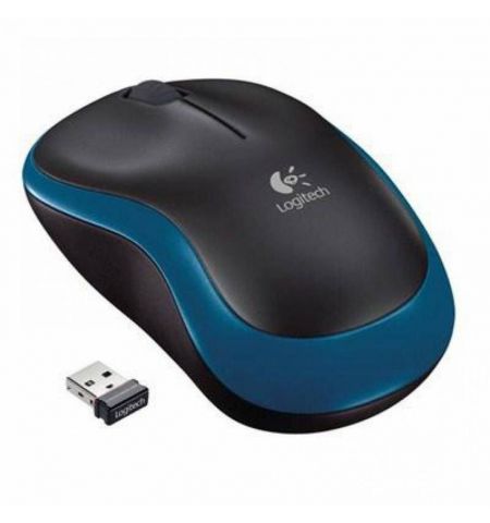 Logitech Wireless Mouse M185 Blue, Optical Mouse for Notebooks, Logitech Wireless Mouse M185 Blue, Optical Mouse for Notebooks,