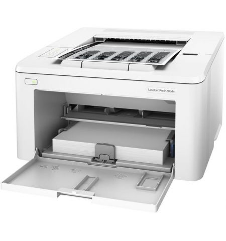 Printer HP LaserJet Pro M203dn, White,  A4, 1200 dpi, up to 28 ppm, 256MB, Duplex, Up to 30000 pages/month, USB 2.0, Ether 10/100, PCL5c, PCL6, Postscript, HP ePrint, Apple AirPrint™, CF230A/X Cartridge (~1600/3500 pages) Starter ~1000pages Printer HP LaserJet Pro M203dn, White,  A4, 1200 dpi, up to 28 ppm, 256MB, Duplex, Up to 30000 pages/month, USB 2.0, Ether 10/100, PCL5c, PCL6, Postscript, HP ePrint, Apple AirPrint™, CF230A/X Cartridge (~1600/3500 pages) Starter ~1000pages